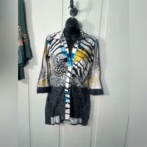 Bellissima Women’s Multicolored Top Size Medium EUC